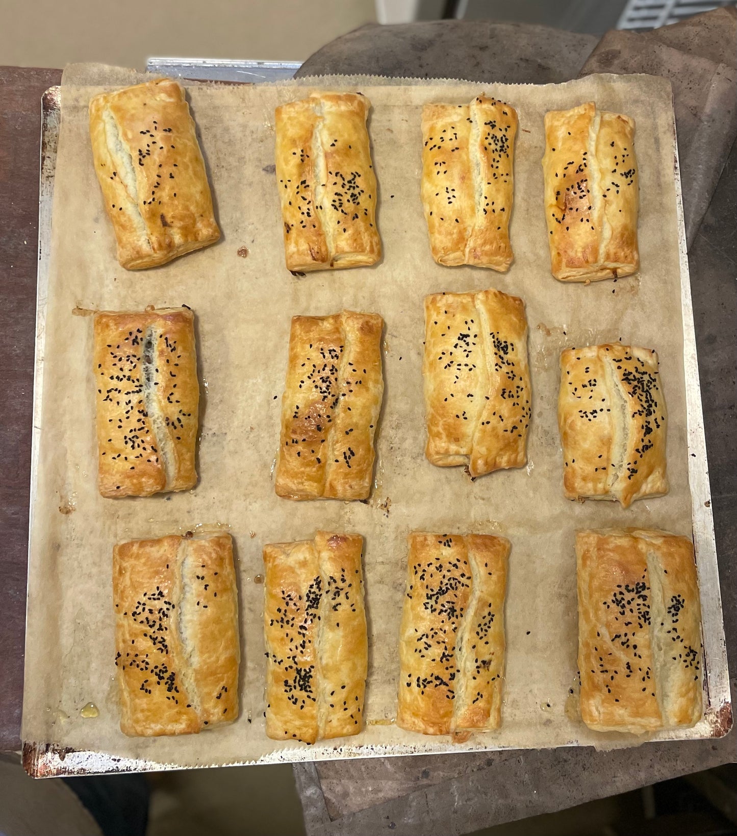 Cheese & onion hand pie