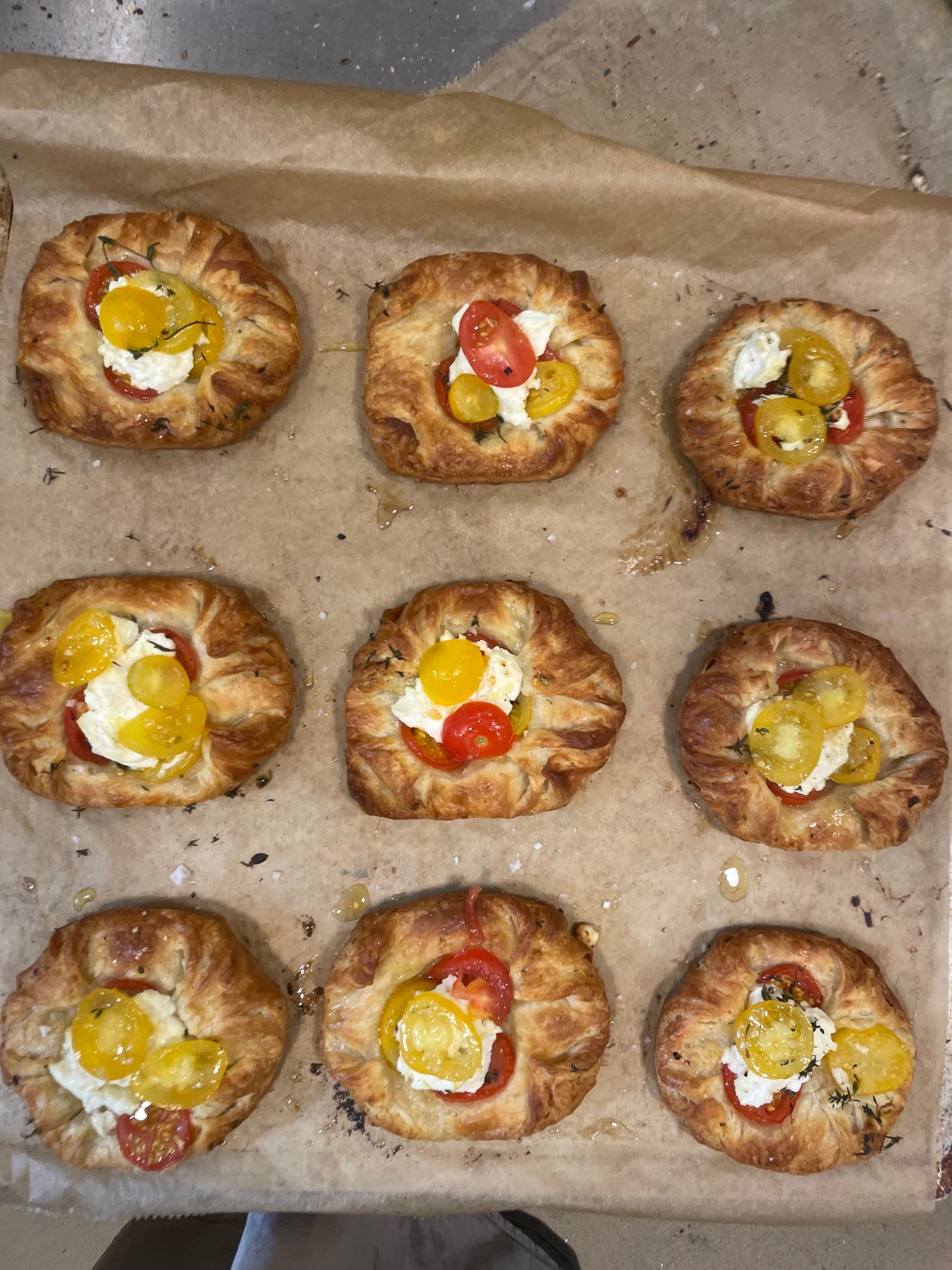 Savoury special - tomato, ricotta, thyme & honey