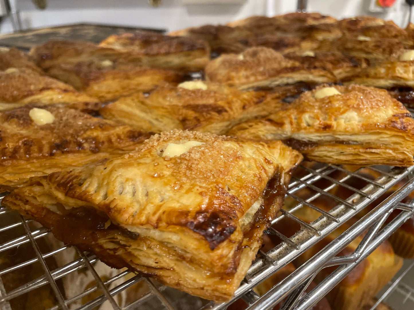 Apple & vanilla custard turnover