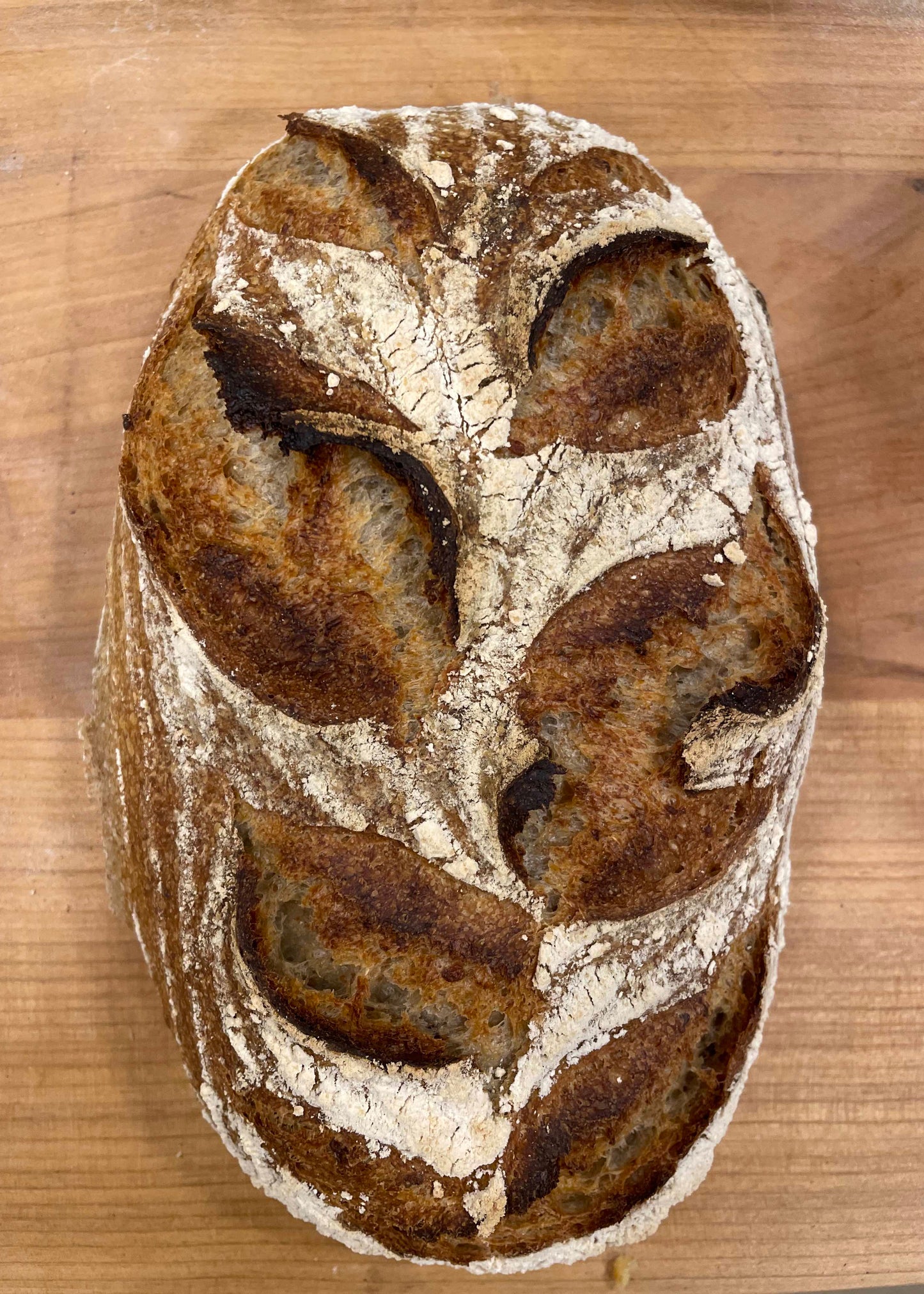Caramelized honey & brown butter porridge sourdough