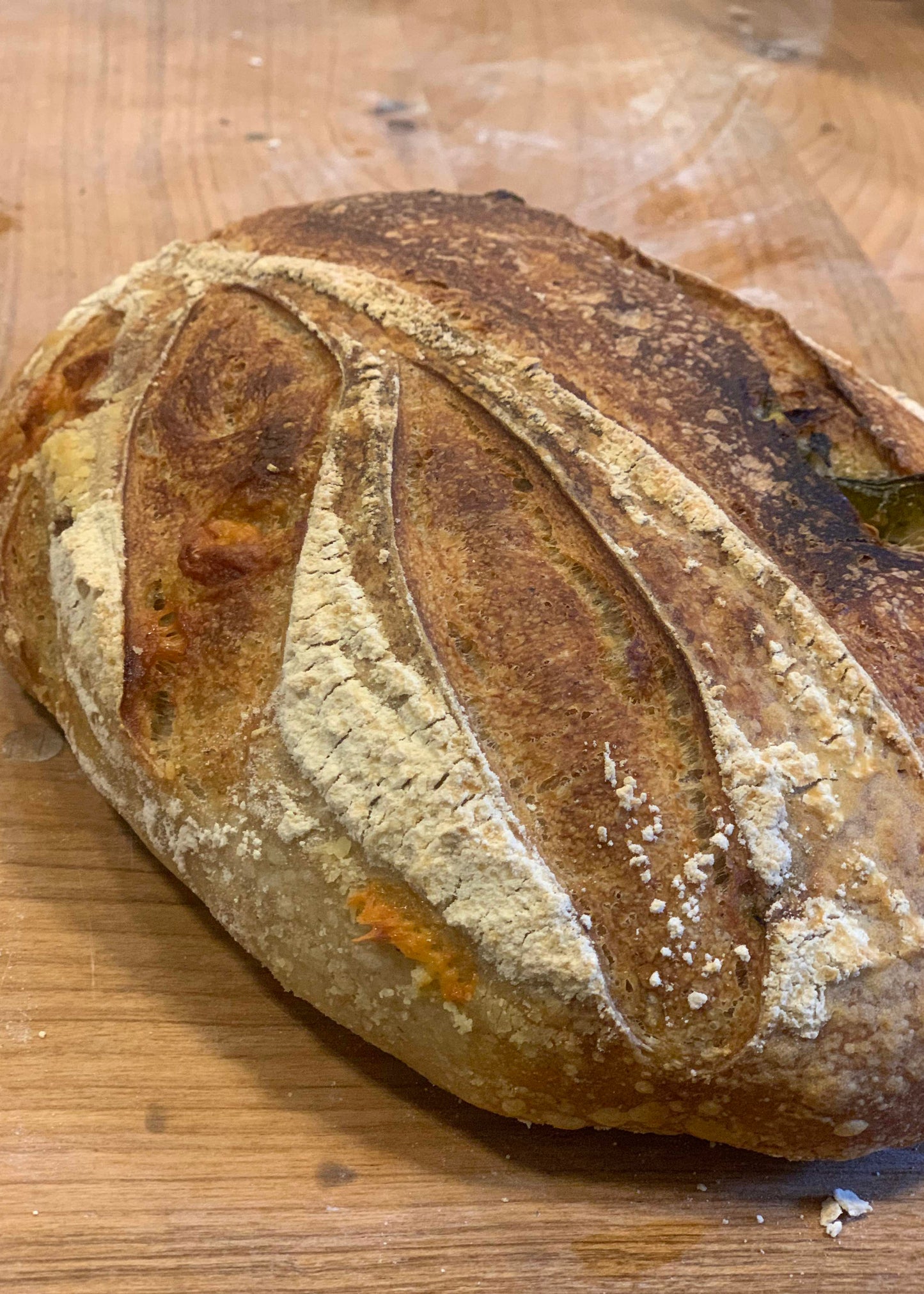Cheese & chilli sourdough