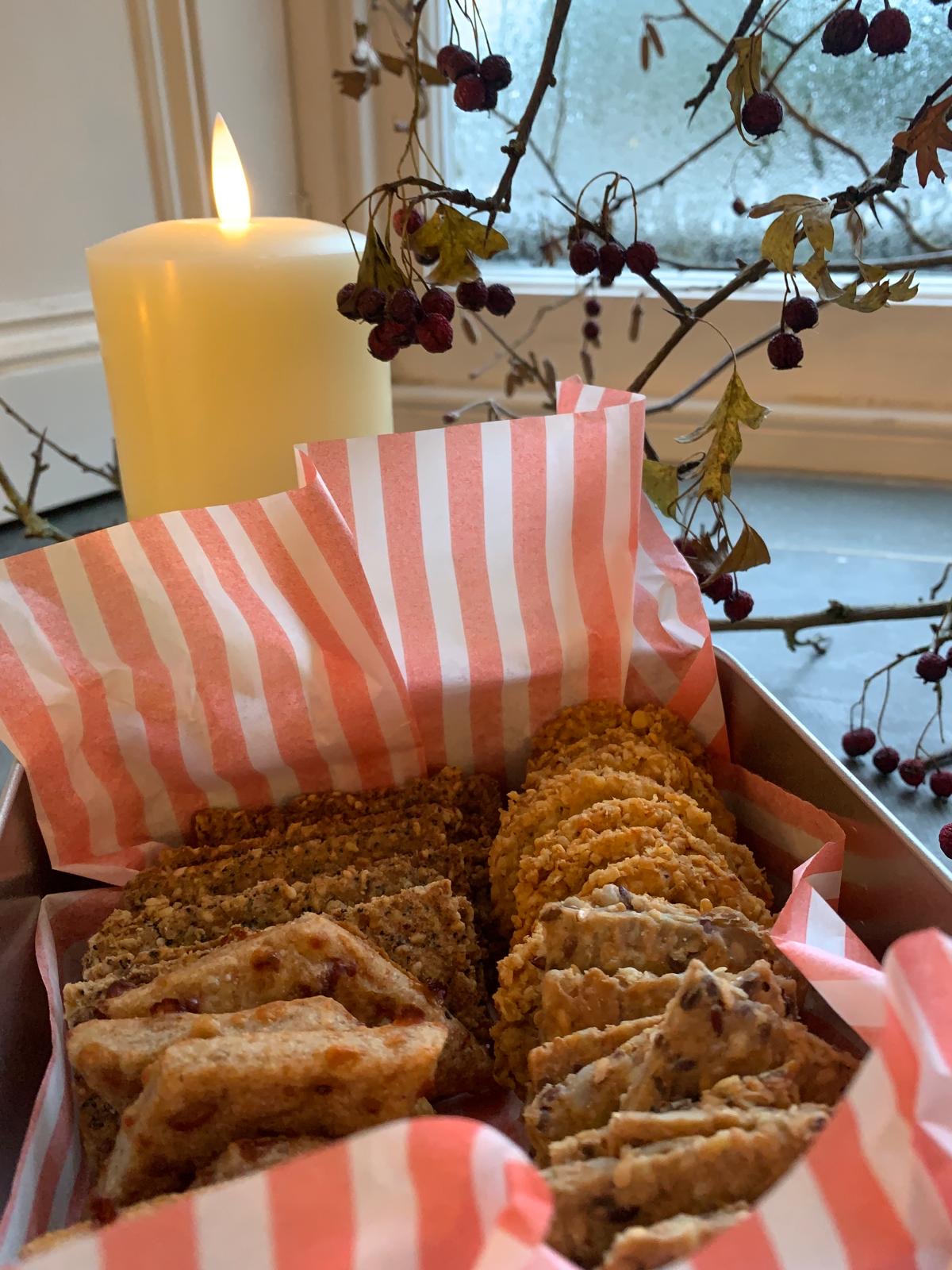 Cheese biscuit selection