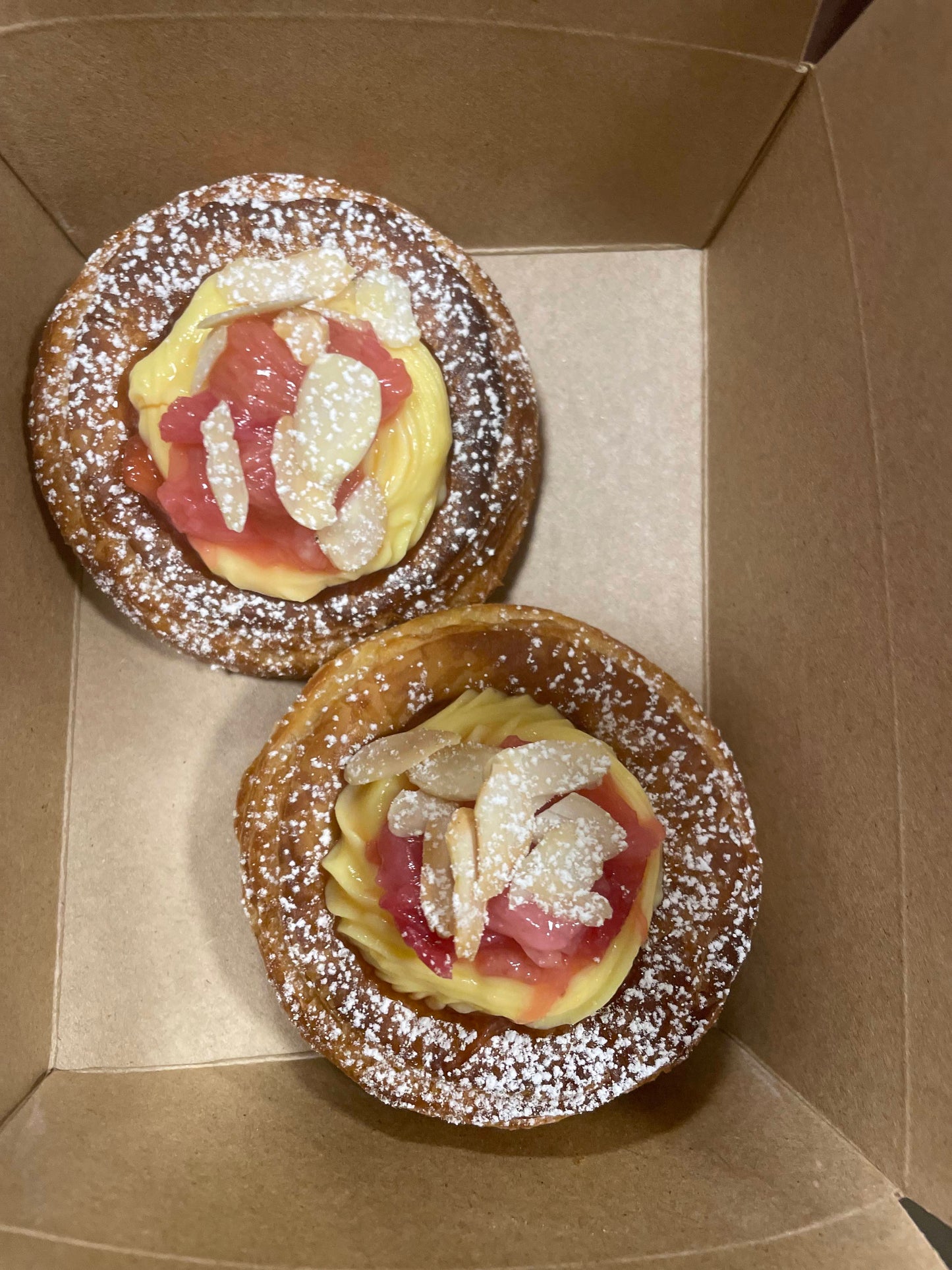 Raspberry & custard Danish