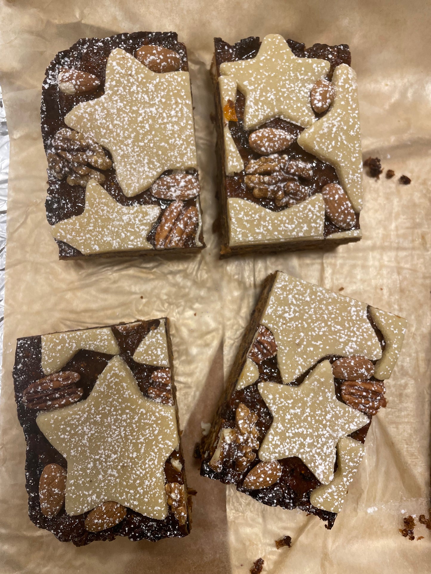 Christmas cake slab