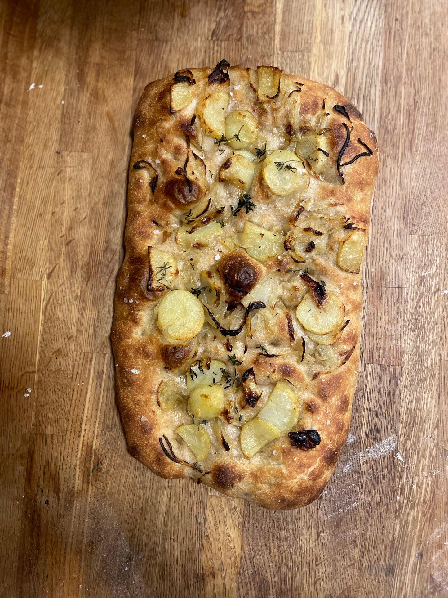 Roast potato & onion focaccia