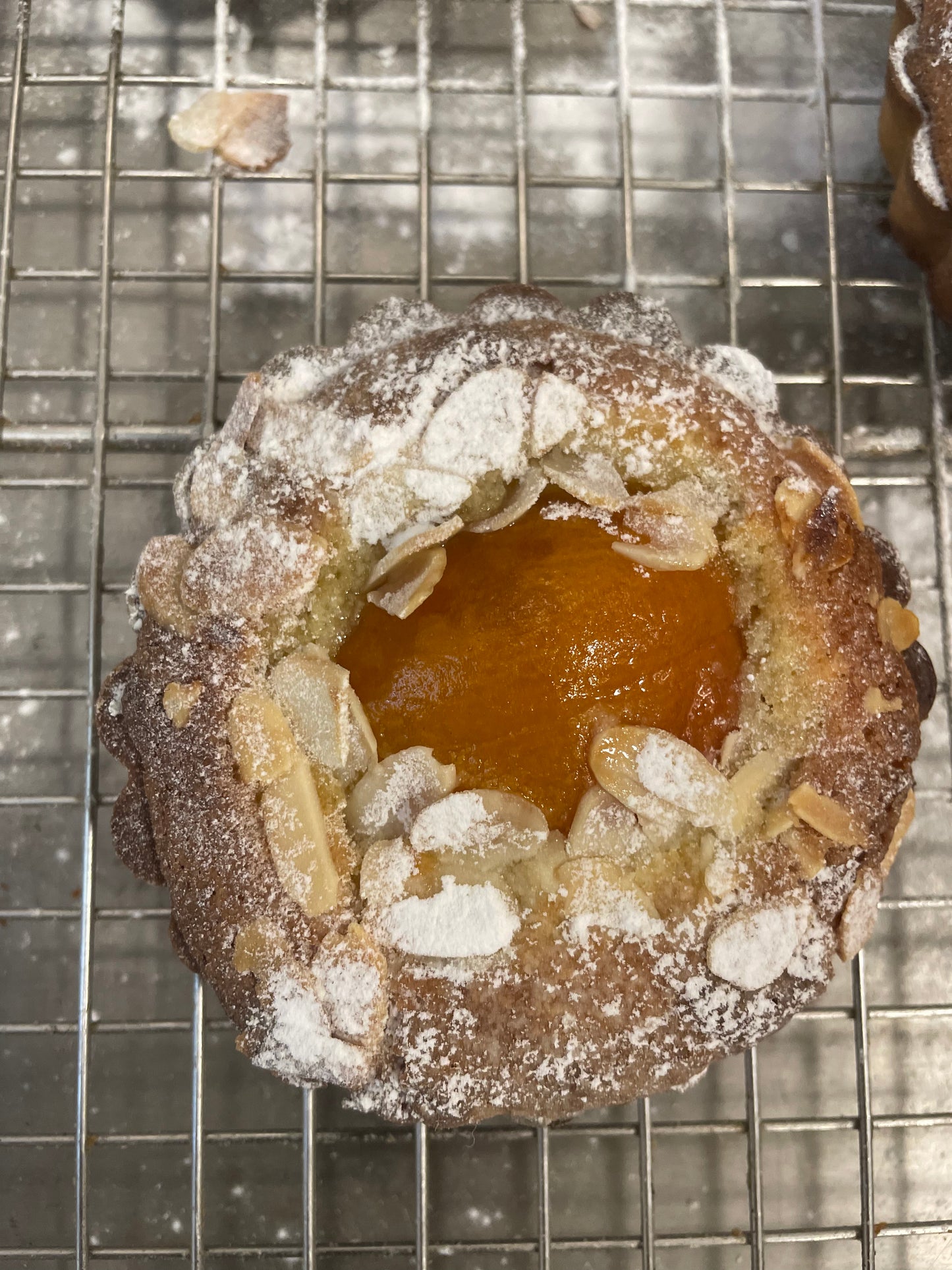 Frangipane tart with seasonal fruit