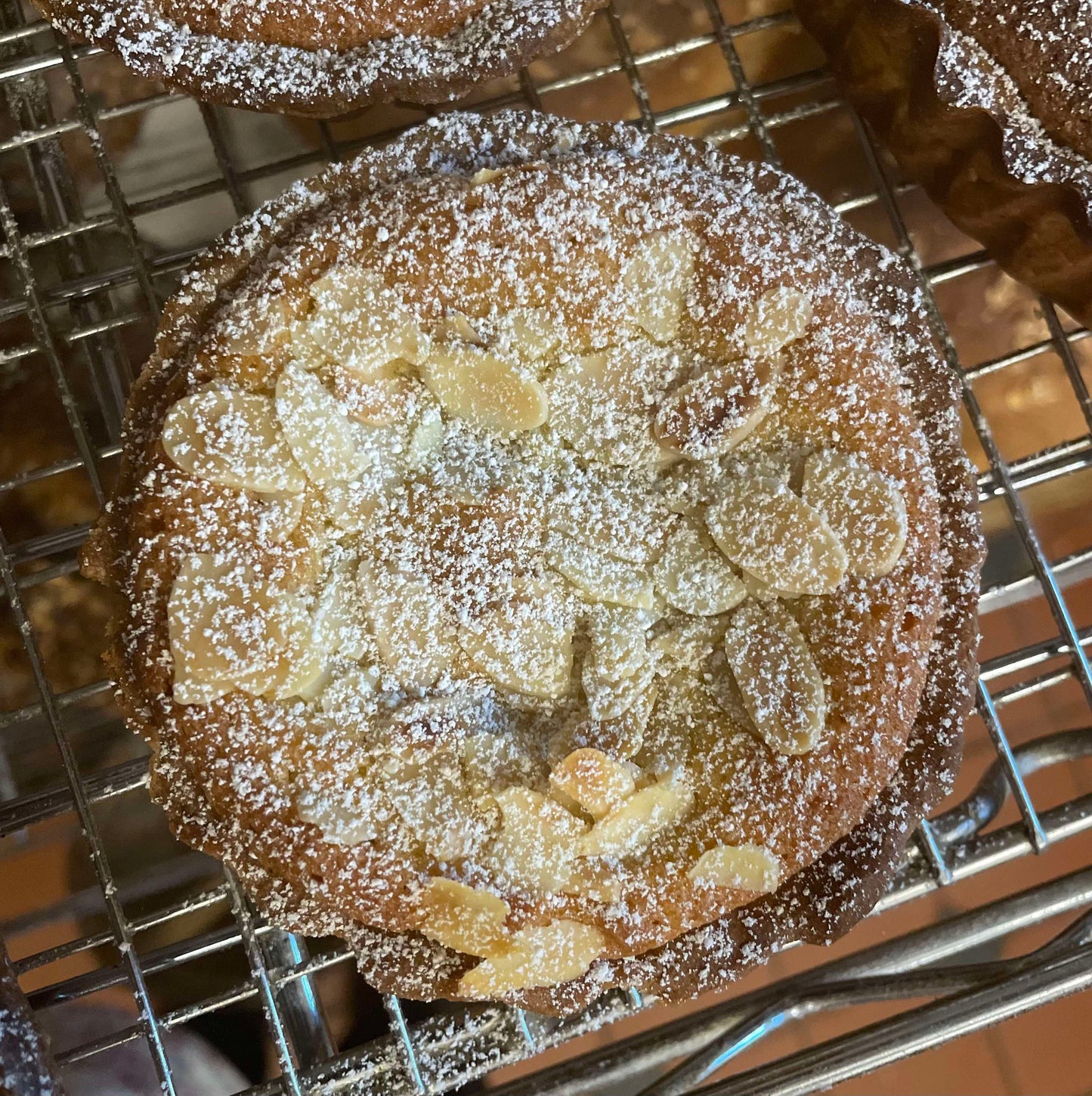 Rhubarb & frangipane tart