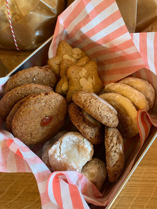 Festive biscuit selection