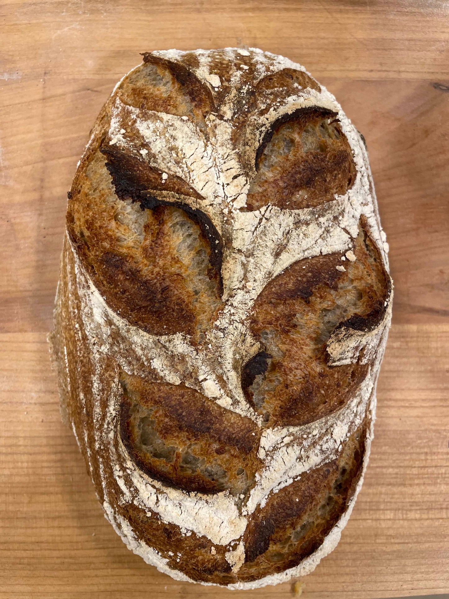 Caramelized honey & brown butter porridge sourdough