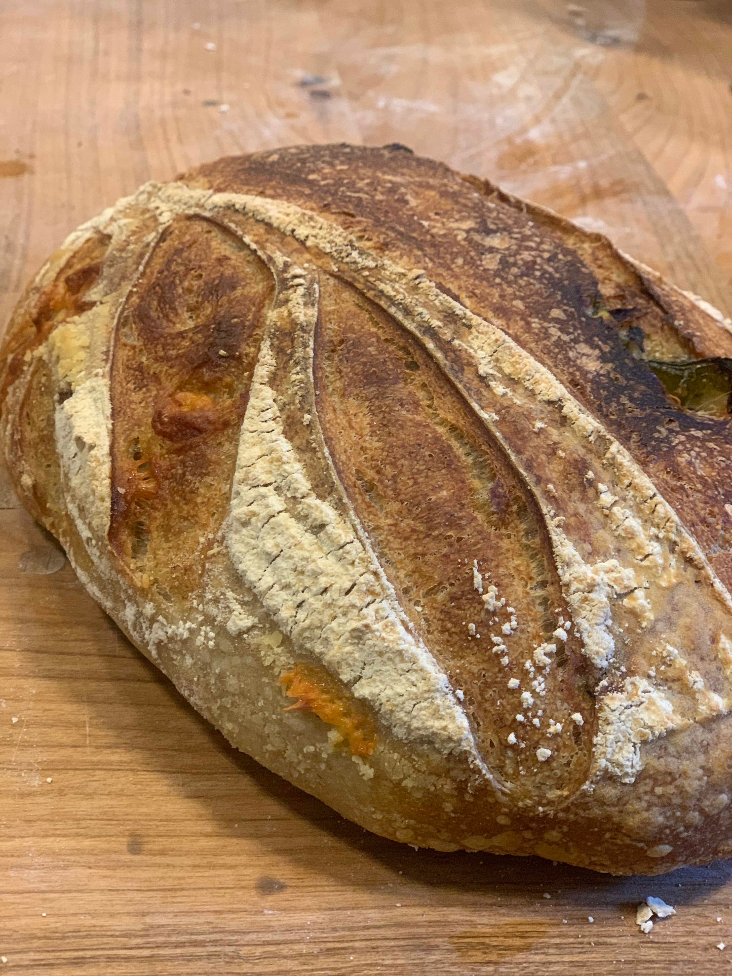 Cheese & chilli sourdough