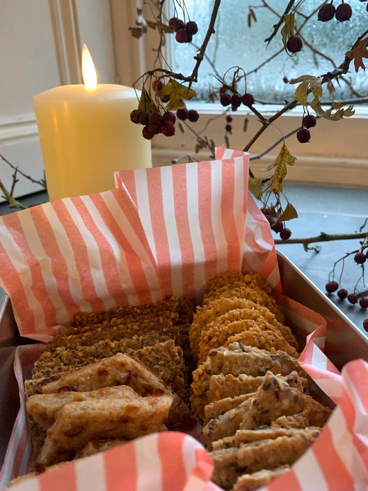 Cheese biscuit selection