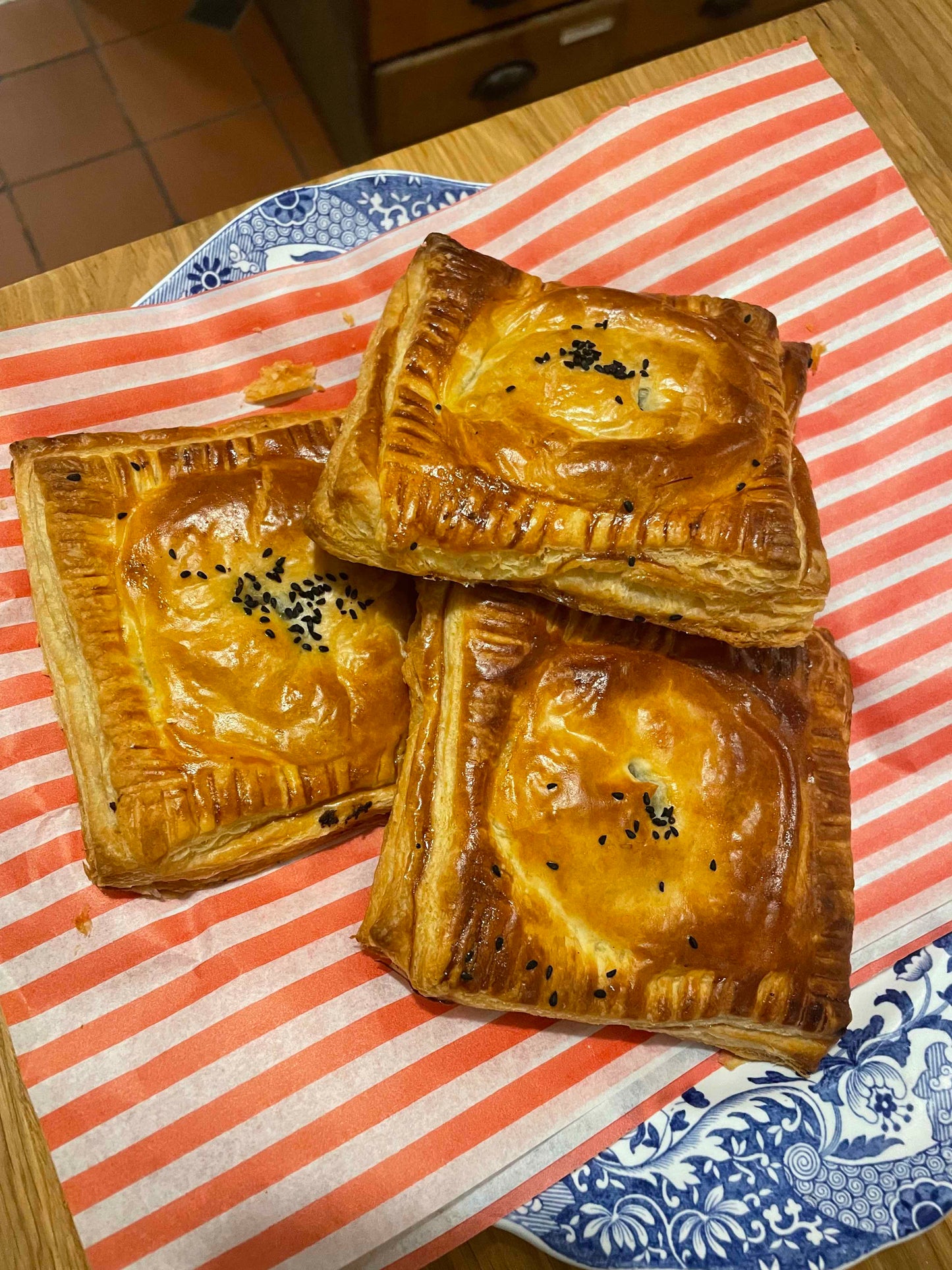 Mushroom, leek & chestnut hand pies