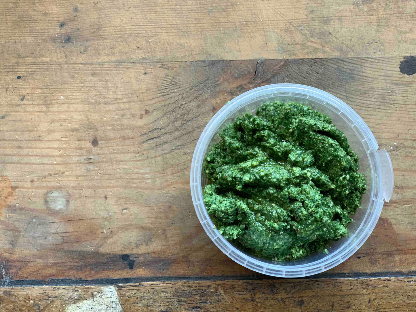 Nettle pesto & potato hand pie