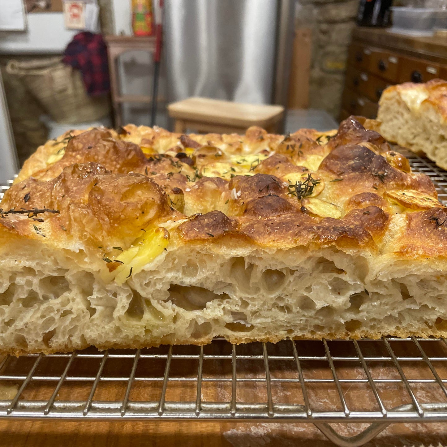 Potato & thyme focaccia