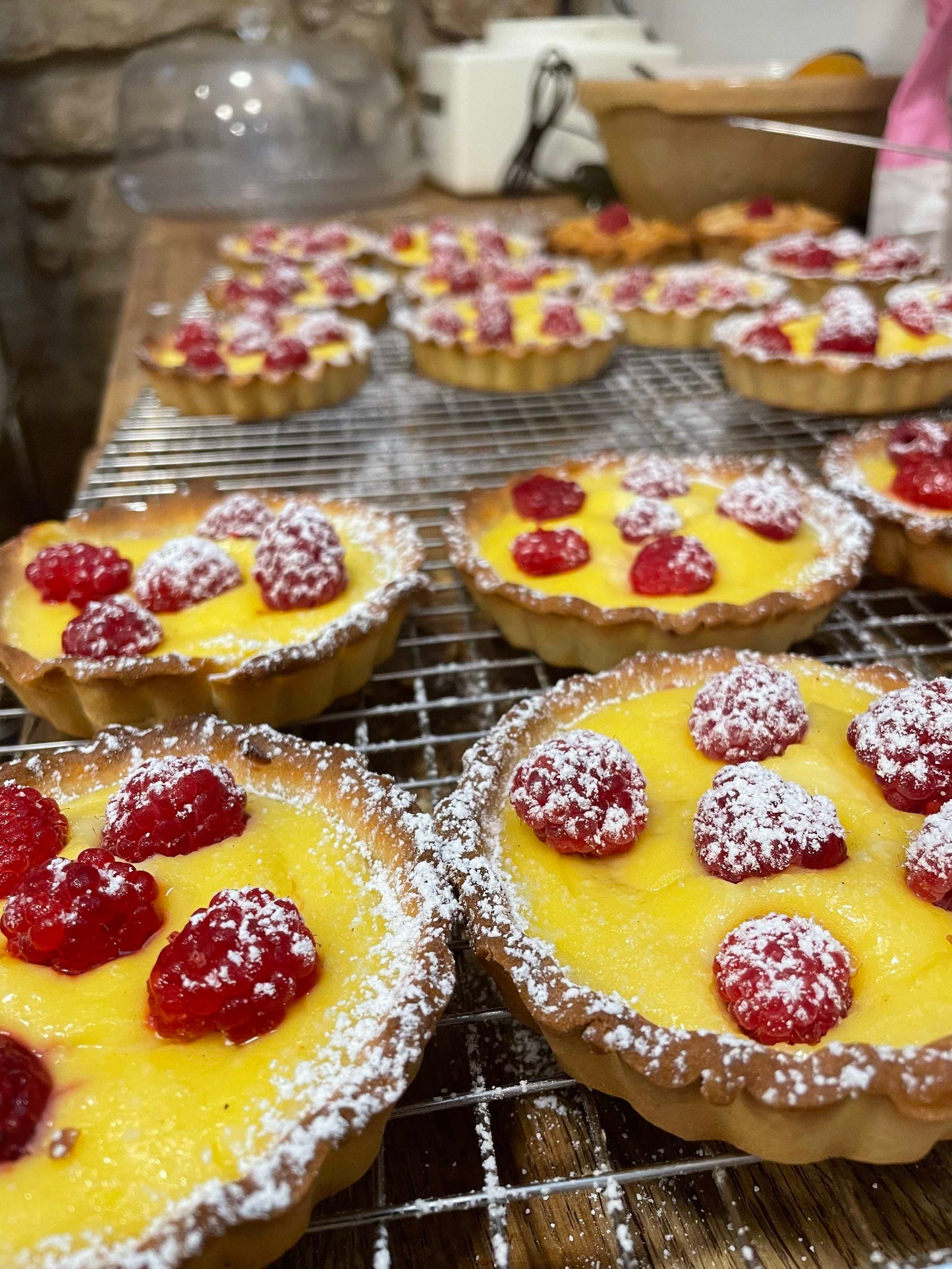 Seasonal fruit & custard tart