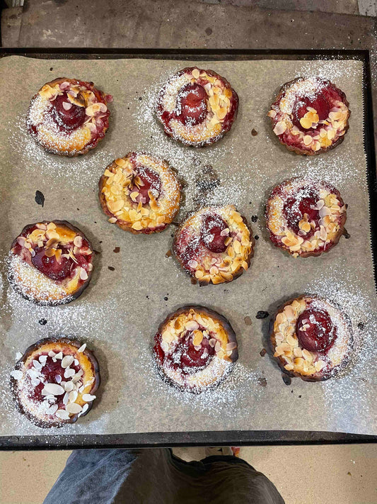 Frangipane tart with seasonal fruit