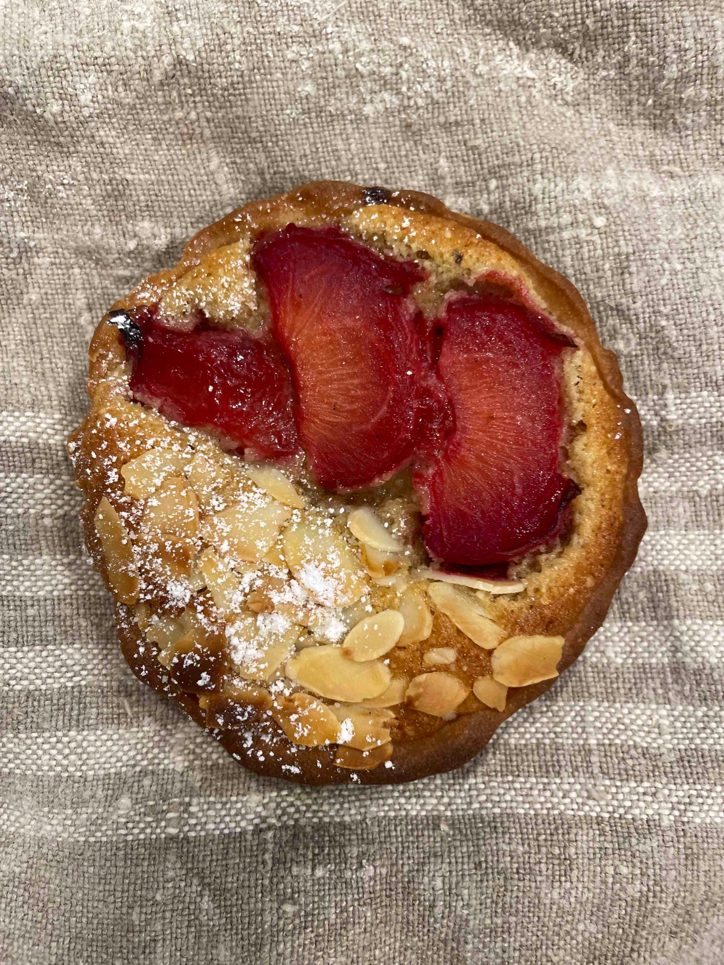 Frangipane tart with seasonal fruit