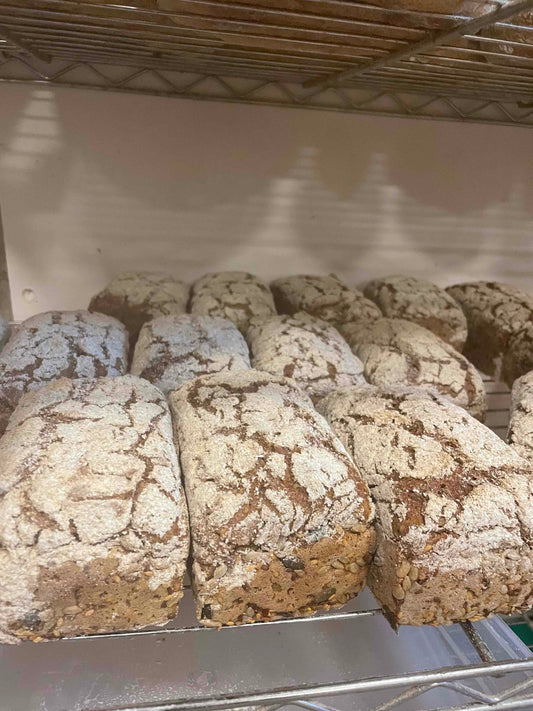 Seeded organic rye sourdough