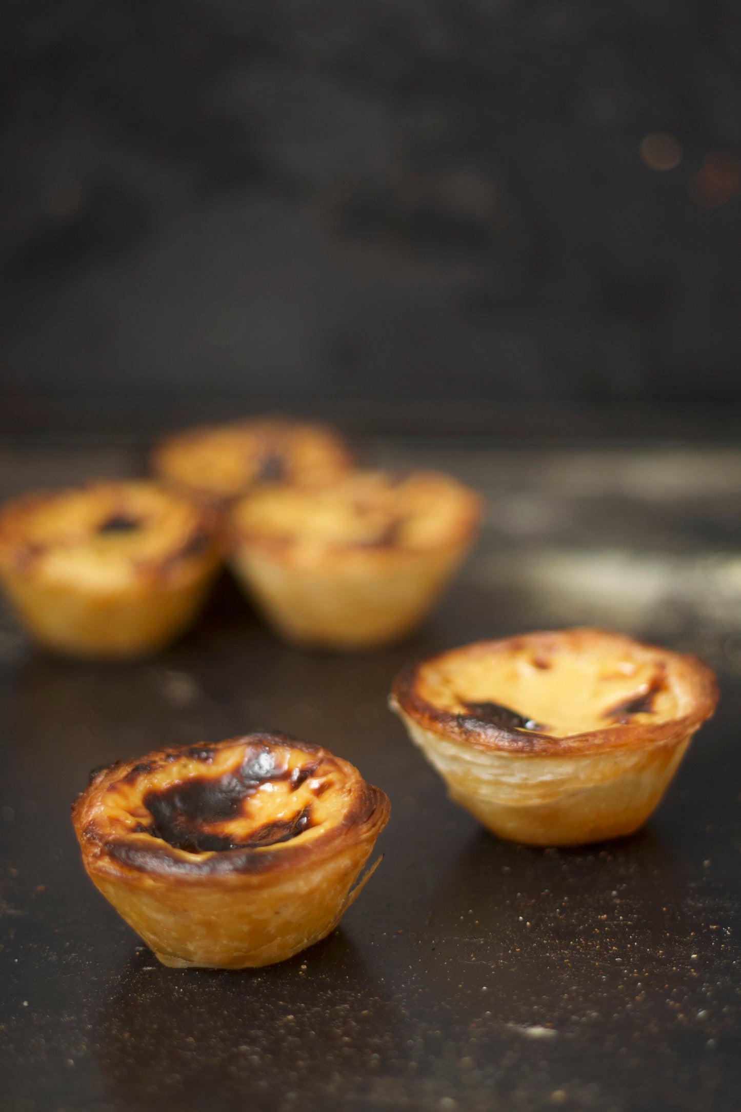 Rhubarb pastel de nata