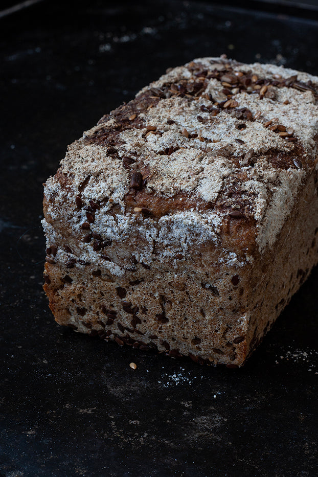 Seeded organic rye sourdough